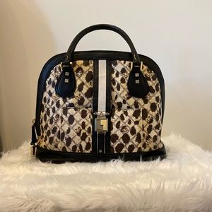 L.A.M.B. Cheetah Bowler purse handbag